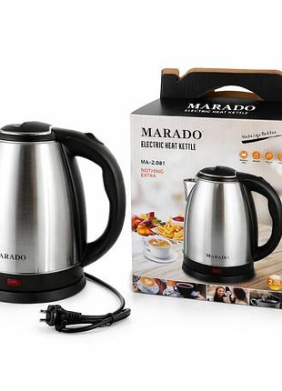 Електричний чайник marado №ма-2,0в1 2,0 л чорний корпус