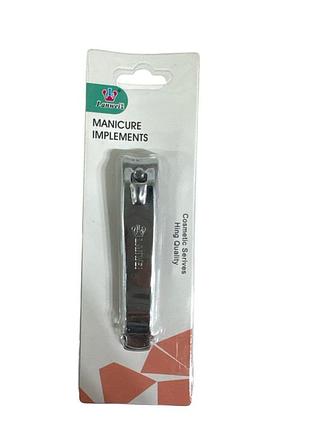Металева компактна нігтерізка срібляста lw211k (8,1×1,6 см)