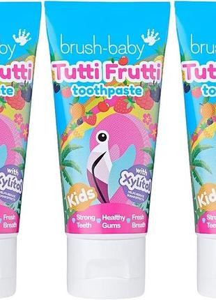 Brush-baby – дитяча зубна паста tutti frutti. для 3 років – з ксилітом та фтором – міцні зуби