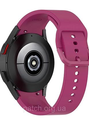 Сменный силиконовый ремешок для samsung galaxy watch 4 40mm / classic 42mm / 44mm / classic 46mm бордовый