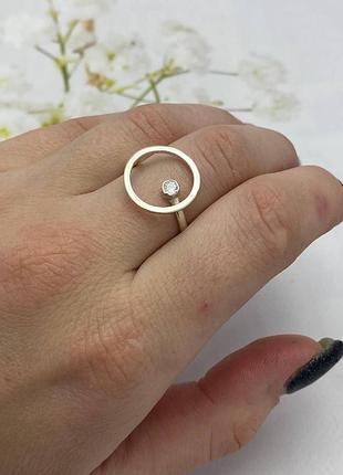Серебреное кольцо сфера с фианитом dariy 212к