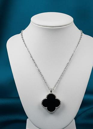 Серебряное колье клиф с ониксом dariy 109/13.35r