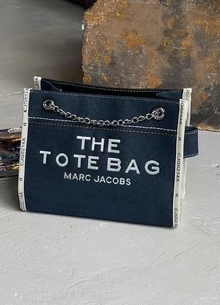 Сумка жіноча марк джейкобс темно-синій marc jacobs bag denim small