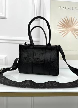 Сумка женская марк джейкобс шопер черный marc jacobs tote bag шоппер мини