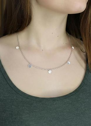 Серебряное колье монетки (копеечки)dariy 415/5 кол