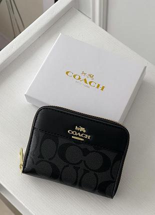 Гаманець coach, коуч жіночий мінічорний