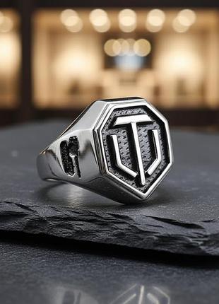 Серебряное перстень мир танков (world of tanks) dariy 036п