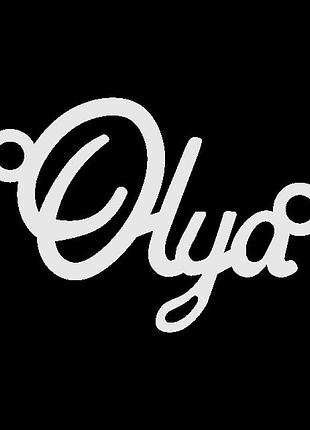 Срібне кольє з ім'ям olya