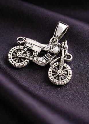 Серебряный кулон «мотоцикл yamaha yz» dariy 411кул