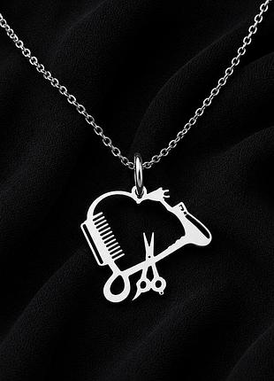 Серебряный кулон «грумер» с цепочкой dariy 828 кул