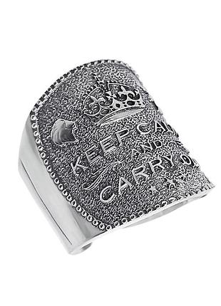 Срібна каблучка keep calm and carry on dariy 307п