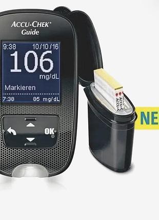 Глюкометр accu-chek guide измеритель сахара в крови точный | лёгкий б/у