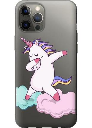Чехол на iphone 12 pro max единорог из пластика fch_0163448