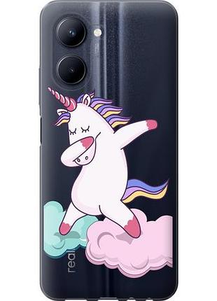 Чехол на realme c33 единорог из силикона fch_0163463