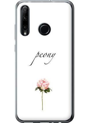 Чехол на huawei honor 10i пион из силикона fch_0167877