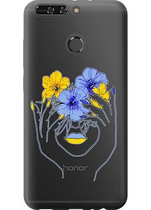 Чехол на huawei honor v9 / honor 8 pro девушка из силикона fch_0167848
