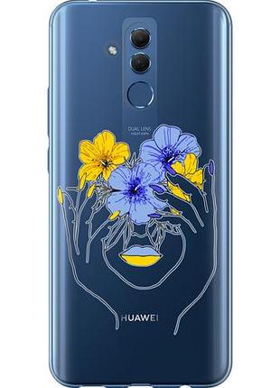 Чехол на huawei mate 20 lite девушка из силикона fch_0167852