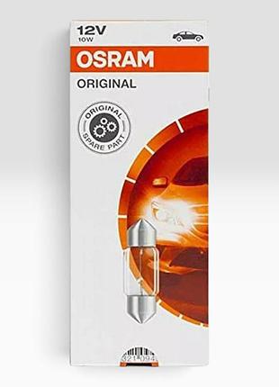 Лампочка c10w 30 мм салону и багажника osram - (os 6438)