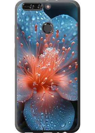 Чехол на huawei honor v9 / honor 8 pro роса на цветке из силикона fch_0166821