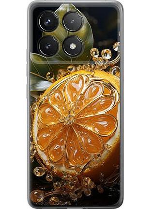 Чехол на xiaomi poco f6 pro лимон из силикона fch_0167681