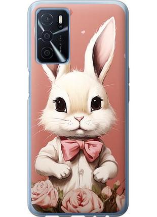 Чехол на oppo a54s зайчик из силикона fch_0159444