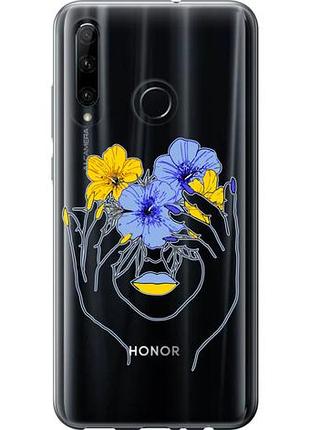 Чехол на huawei honor 10i девушка из силикона fch_0167844