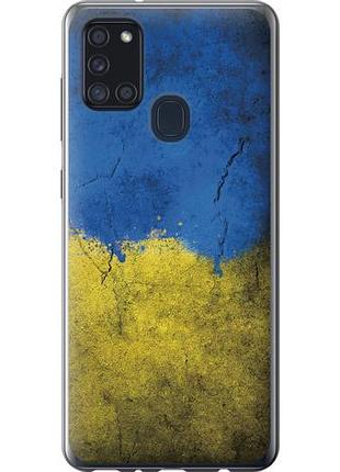 Чехол на samsung galaxy a21s a217f флаг украины 2 из силикона fch_0095952