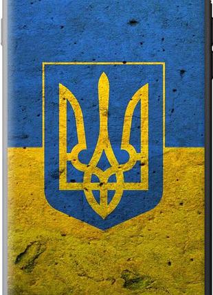 Чехол на iphone 8 plus флаг и герб украины 2 из силикона fch_0168323