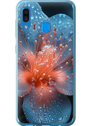 Чехол на samsung galaxy a30 2019 a305f роса на цветке из пластика fch_0135260