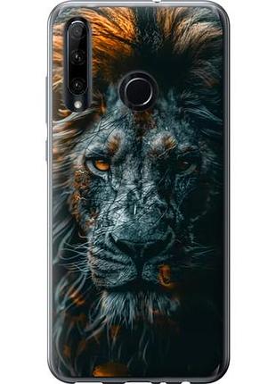 Чехол на huawei honor 10i лев в сумерках из силикона fch_0168130