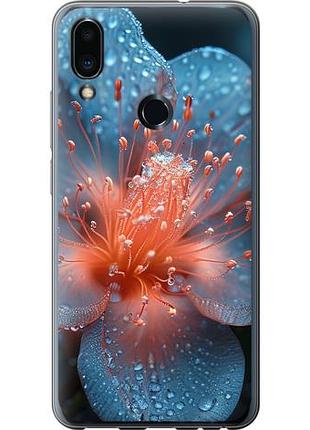 Чехол на meizu note 9 роса на цветке из пластика fch_0162318