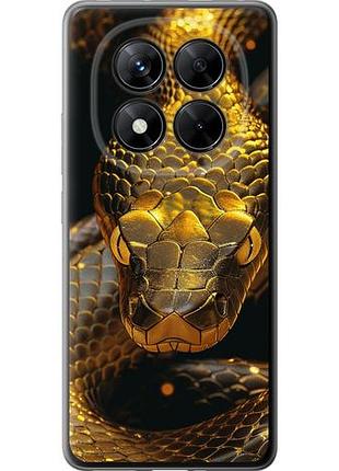 Чехол на xiaomi redmi note 14 pro+ 5g golden snake из силикона fch_0168045