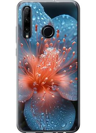 Чехол на huawei honor 10i роса на цветке из силикона fch_0166817