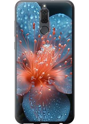 Чехол на huawei mate 10 lite роса на цветке из силикона fch_0166827