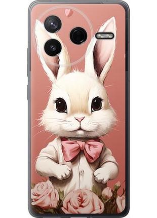 Чехол на xiaomi poco f7 pro зайчик из силикона fch_0159504