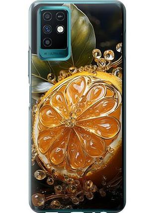 Чехол на infinix note 10 лимон из силикона fch_0167587