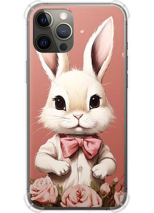 Чехол на iphone 12 pro max зайчик из силикона fch_0159506