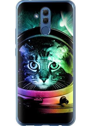 Чехол на huawei mate 20 lite кот-астронавт из силикона fch_0168106