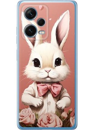 Чехол на xiaomi redmi note 12 pro+ 5g зайчик из силикона fch_0159439