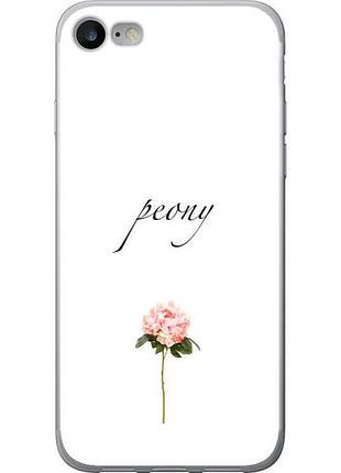 Чехол на iphone 7 пион из пластика fch_0167876
