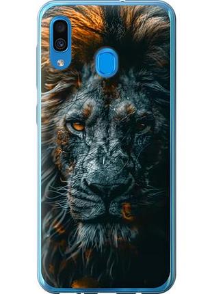Чехол на samsung galaxy a30 2019 a305f лев в сумерках из пластика fch_0141194