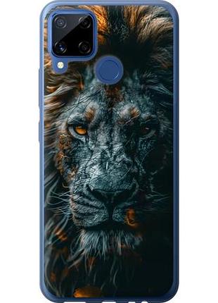 Чехол на realme c15 лев в сумерках из силикона fch_0162201