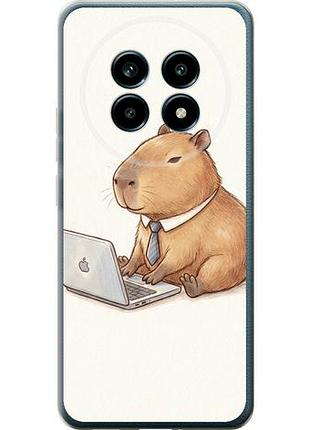 Чехол на realme 13 pro / 13 pro+ funny capybara ceo working из силикона fch_0157070