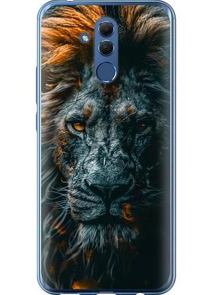 Чехол на huawei mate 20 lite лев в сумерках из силикона fch_0168138