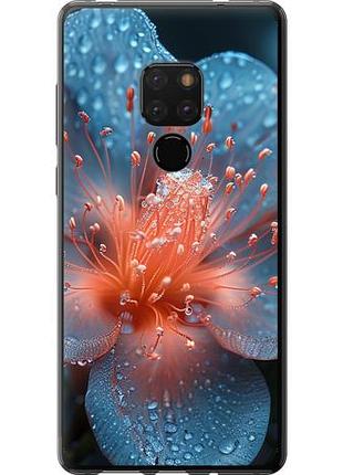 Чехол на huawei mate 20 роса на цветке из пластика fch_0166826