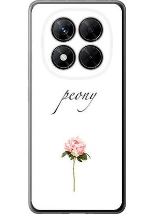 Чехол на xiaomi redmi note 14 pro 5g пион из силикона fch_0167927