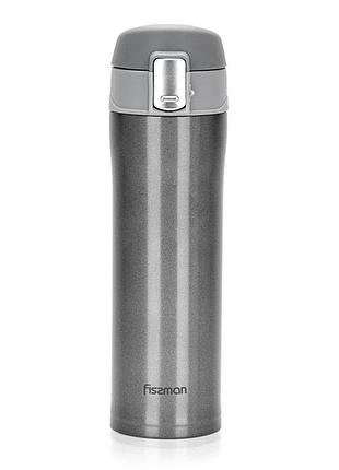 Термокружка fissman 450 мл серая 9623