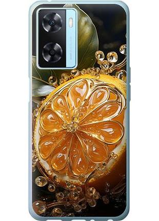 Чехол на oppo a57s лимон из силикона fch_0167607