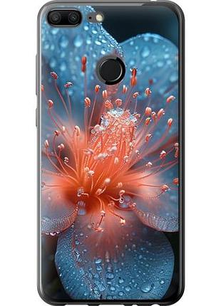 Чехол на huawei honor 9 lite роса на цветке из пластика fch_0166820