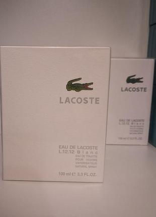 Туалетна вода lacoste l 12 12 blanc 100 мл.
оригинал